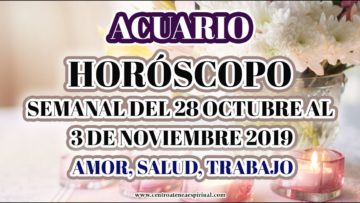 ACUARIO AMOR, HORÓSCOPO SEMANAL, NÚMEROS DE LA SUERTE, PREDICCIONES NOVIEMBRE.