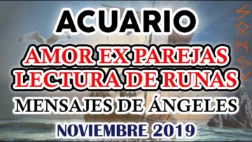 ACUARIO AMOR, LECTURA DE RUNAS, PREDICCIONES NOVIEMBRE.