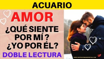 ACUARIO AMOR, QUÉ SIENTE POR Mí,  DOBLE LECTURA, PREDICCIONES 2020, HORÓSCOPOS.