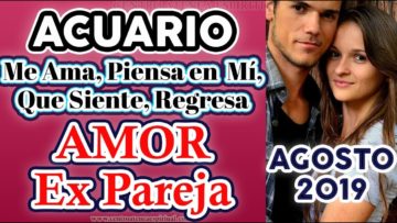 ACUARIO EX PAREJA AGOSTO 2019, TAROT AMOR QUE PIENSA, QUE SIENTE, AUN ME AMA, REGRESA, ÁNGELES AMOR.