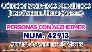 ALZHEIMER, CÓDIGOS SAGRADOS NUMÉRICOS, 42913.