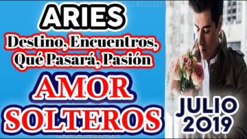 ARIES AMOR JULIO 2019, TAROT JULIO 2019, SOLTEROS, ÁNGELES AMOR ♈♥✨ ?