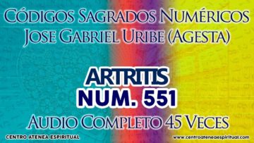 ARTRITIS CODIGOS SAGRADOS 551.