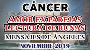 CANCER AMOR, LECTURA DE RUNAS, PREDICCIONES NOVIEMBRE.