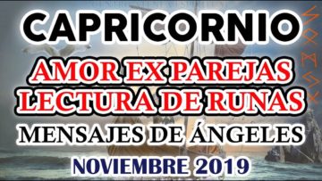 CAPRICORNIO AMOR, LECTURA DE RUNAS, PREDICCIONES NOVIEMBRE.