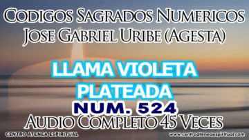 CODIGOS NUMERICOS SAGRADOS LLAMA VIOLETA PLATEADA 524.