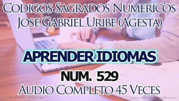 CODIGOS SAGRADOS NUMERICOS APRENDER IDIOMAS 529.