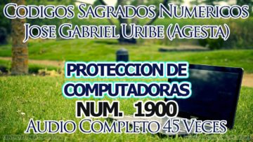 CODIGOS SAGRADOS NUMERICOS COMPUTADORAS PROTECCION 1900.