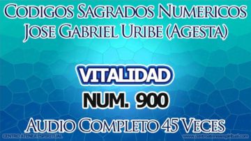 CODIGOS SAGRADOS NUMERICOS VITALIDAD 900.