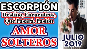 ESCORPIÓN AMOR JULIO 2019, TAROT JULIO 2019, SOLTEROS, ÁNGELES AMOR ♏♥✨ ?