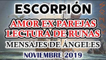 ESCORPION AMOR, LECTURA DE RUNAS, PREDICCIONES NOVIEMBRE.