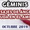 GÉMINIS AMOR, GUÍA ANGELICAL, MENSAJES DE ÁNGELES, HORÓSCOPO GÉMINIS, OCTUBRE.