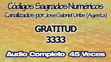 GRATITUD CODIGOS SAGRADOS NUMERICOS 3333.