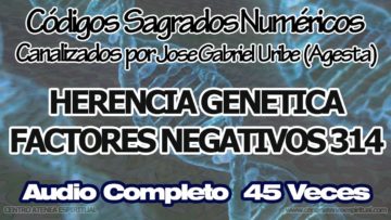 HERENCIA GENETICA CODIGOS SAGRADOS NUMERICOS 314.