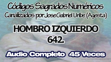 HOMBRO IZQUIERDO CODIGOS SAGRADOS NUMERICOS 642.