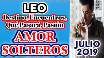 LEO AMOR JULIO 2019, TAROT JULIO 2019, SOLTEROS, ÁNGELES AMOR ♌♥✨ ?