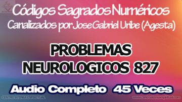 NEUROLOGICOS PROBLEMAS CODIGOS SAGRADOS NUMERICOS 827.