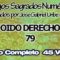 OIDO DERECHO CODIGOS SAGRADOS NUMERICOS 79.