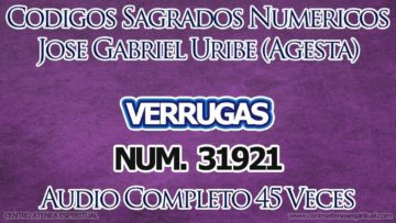 VERRUGAS CODIGOS SAGRADOS 31921.